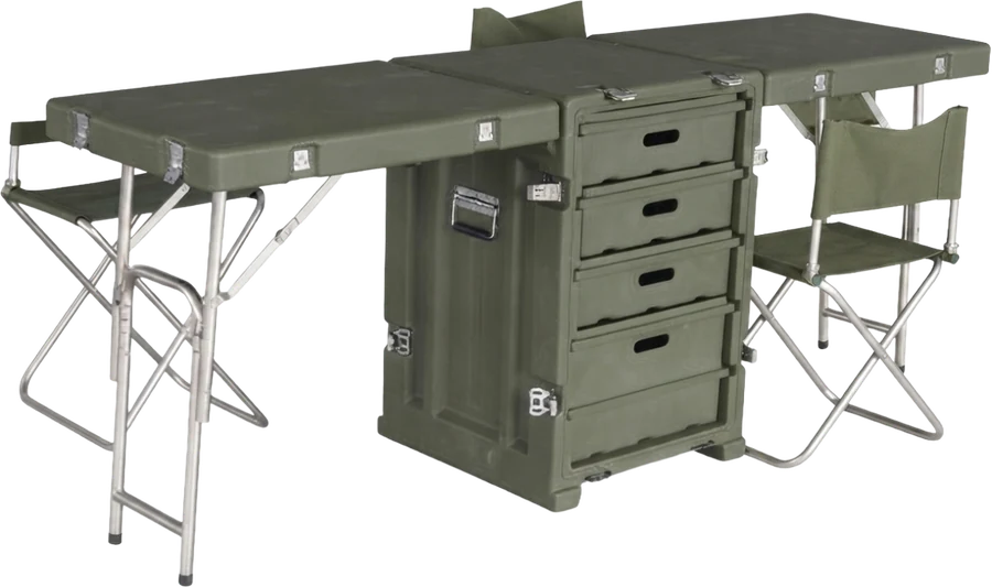 Deployable field desk