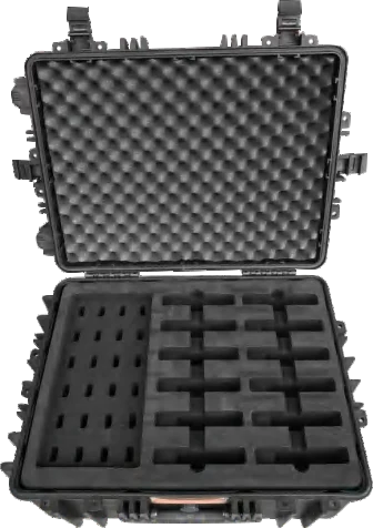 Instrument in fitted foam