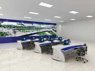 Control room console installation