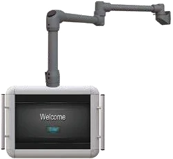Hanging arm operator box