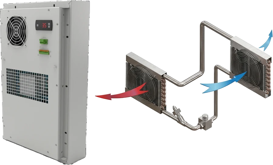 Air conditioner and heat-pipe combined unit