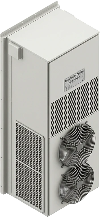 Container air conditioner, side mounting