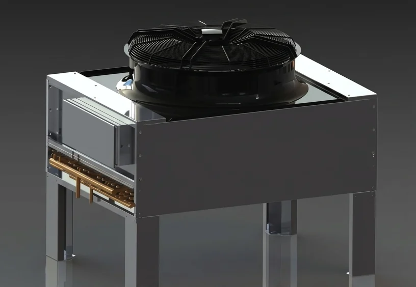 Outdoor condenser for DX in-row units